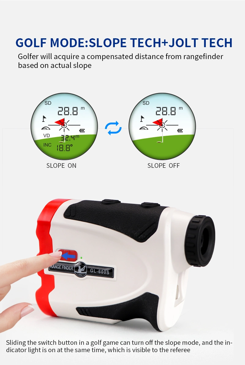 Rangefinder 1000m OEM Range Outdoor Rangefinder Telescope Function Hunting and Tilt Golf Laser Rangefinder